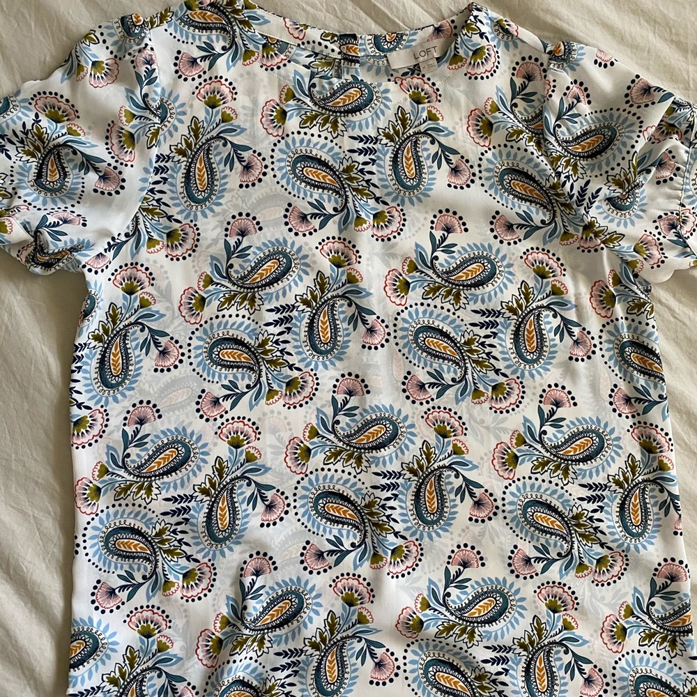 Loft paisley blouse